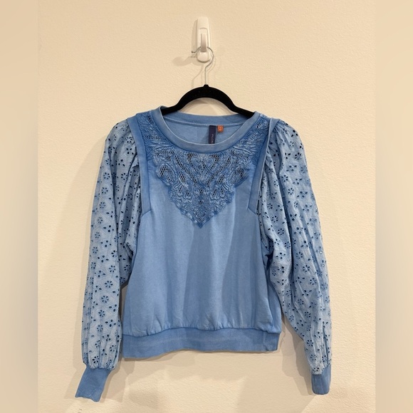 Pilcro Blue Long Sleeve Top - Picture 3 of 6